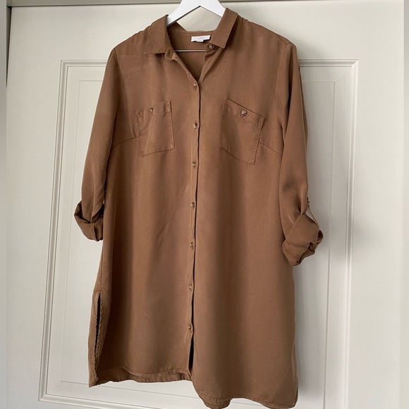 J. Jill Tops J Jill Camel Button Down Shirt Poshmark